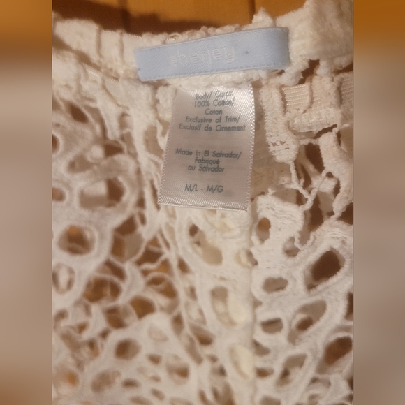 Like New◇Off-White Eberjey Spearhead Sam Bridal Shorts 100% cotton Med/LG - Picture 9 of 10